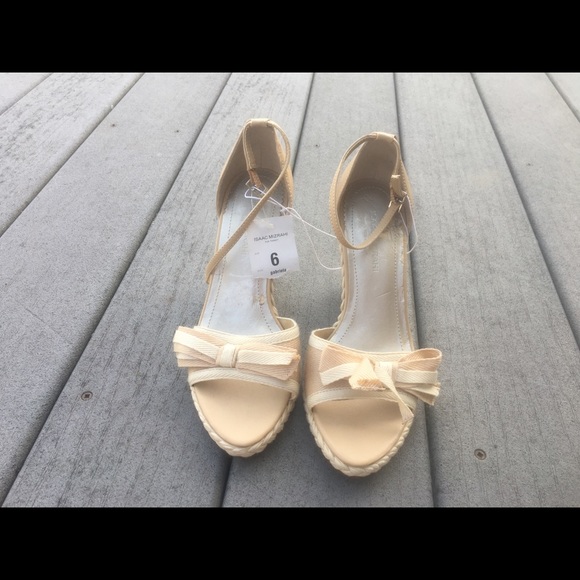 Isaac Mizrahi Shoes - Nude Wedges